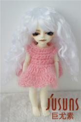 Soft Cabbage Wave Synthetic Mohair BJD Doll Wig JD041