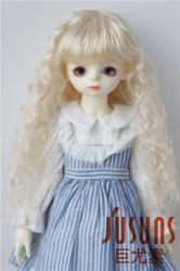 Soft Cabbage Wave Synthetic Mohair BJD Doll Wig JD041