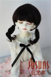 Cute Two Braid BJD Mohair Doll Wigs JD357