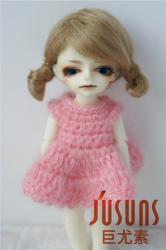 Lovely Two Braids BJD Mohair Doll Wigs JD142