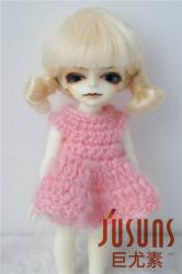 Lovely Two Braids BJD Mohair Doll Wigs JD142
