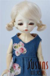 Lovely Two Braids BJD Mohair Doll Wigs JD142