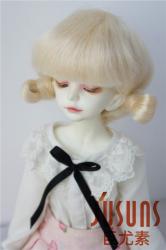Lovely Two Braids BJD Mohair Doll Wigs JD142
