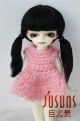 Pretty Two Braids BJD Mohair Doll Wigs JD060