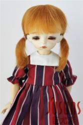 Pretty Two Braids BJD Mohair Doll Wigs JD060