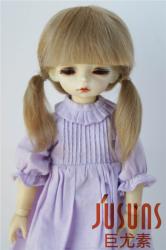 Pretty Two Braids BJD Mohair Doll Wigs JD060