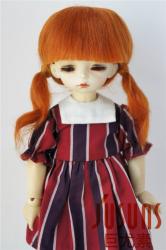 Pretty Two Braids BJD Mohair Doll Wigs JD060