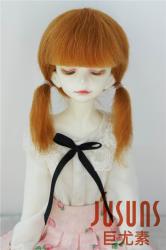 Pretty Two Braids BJD Mohair Doll Wigs JD060