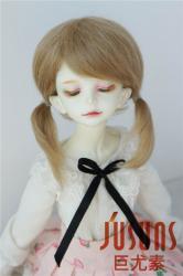 Pretty Two Braids BJD Mohair Doll Wigs JD060