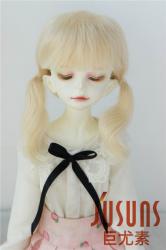 Pretty Two Braids BJD Mohair Doll Wigs JD060