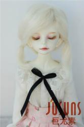 Pretty Two Braids BJD Mohair Doll Wigs JD060
