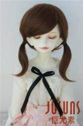 Pretty Two Braids BJD Mohair Doll Wigs JD060