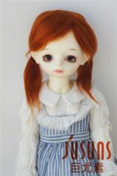 Pretty Two Braids BJD Mohair Doll Wigs JD060