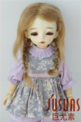 Lovely Two Braids BJD Mohair Doll Wigs JD061