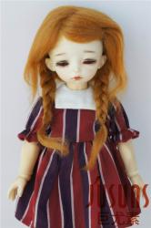 Lovely Two Braids BJD Mohair Doll Wigs JD061