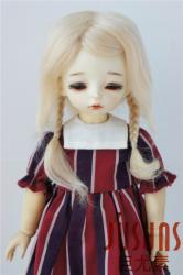Lovely Two Braids BJD Mohair Doll Wigs JD061
