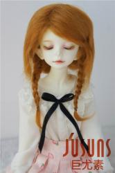 Lovely Two Braids BJD Mohair Doll Wigs JD061