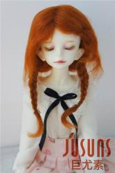 Lovely Two Braids BJD Mohair Doll Wigs JD061