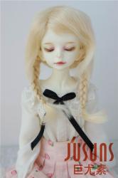 Lovely Two Braids BJD Mohair Doll Wigs JD061