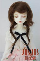 Lovely Two Braids BJD Mohair Doll Wigs JD061