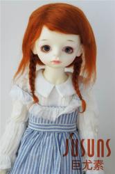 Lovely Two Braids BJD Mohair Doll Wigs JD061