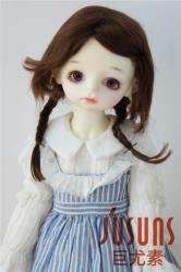 Lovely Two Braids BJD Mohair Doll Wigs JD061