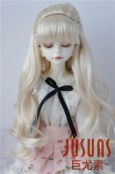 Long Wavy Pony Hair Synthetic Mohair Doll Wigs JD096