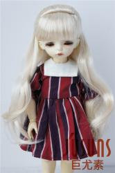 Long Wavy Pony Hair Synthetic Mohair Doll Wigs JD096