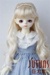Long Wavy Pony Hair Synthetic Mohair Doll Wigs JD096
