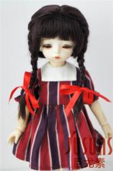 Lovely Two Braids BJD Mohair Doll Wigs JD431