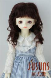 Pretty Short Curly Mohair Doll Wigs D20313