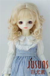 Pretty Short Curly Mohair Doll Wigs D20313