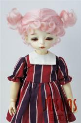 Lovely Short Double Braid BJD Doll Wigs Mohair JD269