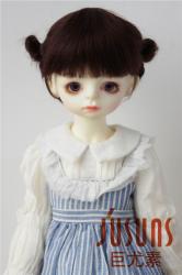 Lovely Two pony Mohair BJD Doll Wigs JD415