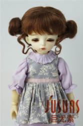 Lovely Two pony BJD Mohair Doll Wigs JD406