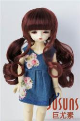 Lovely Curly Braids  Synthetic Mohair Doll Wigs JD337