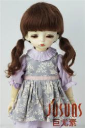 Cute Two Braid BJD Mohair Doll Wigs JD357