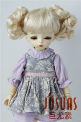 Lovely Two Braids Synthetic Mohair Doll Wigs JD275