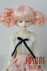 Lovely Two Braids Synthetic Mohair Doll Wigs JD275