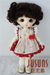 Lovely Short Curly Doll Wigs Mohair JD250