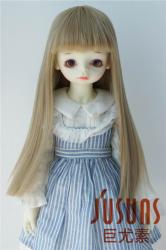 Cute Full Bangs Long Straight Heat Resistance Doll Wigs JD237