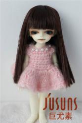 Cute Full Bangs Long Straight Heat Resistance Doll Wigs JD237