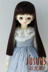 Cute Full Bangs Long Straight Heat Resistance Doll Wigs JD237