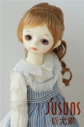 Updo Braid Long Curly Doll Wigs Synthetic Mohair JD218