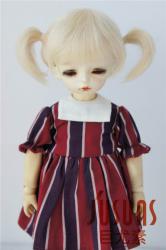 Lovely Twin Tail Mohair Doll Wigs JD203