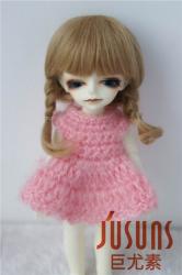 Fashionable Short Braid Mohair Doll Wigs JD143