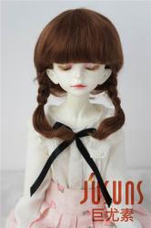 Fashionable Short Braid Mohair Doll Wigs JD143