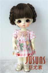 Lovely Ballet Braid Doll Wigs Synthetic Mohair JD156
