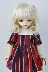 Pear Flower Curly Doll Wigs Synthetic Mohair JD131