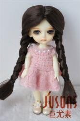 Mid Parting Pony Synthetic Mohair Doll Wigs JD103